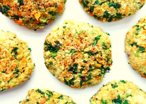 Hamburguesas de Quinoa y Garbanzos