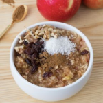 Porridge de Avena y Manzana sin gluten