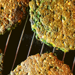 Pan plano de espinacas